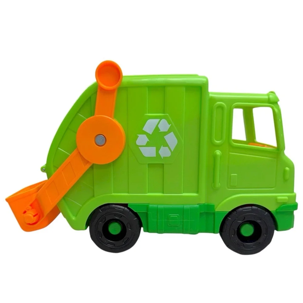 Fisher Price Little People Recycling Truck Toy W/ Figure Sound Singing WORKS!‎